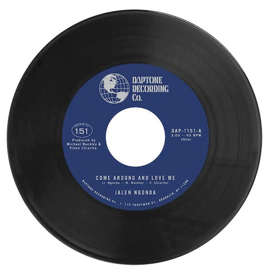 Image of Front Cover of 4124171E: 7" - JALEN NGONDA, Come Around and Love Me / What Is Left To Do (Daptone; DAP1151, Europe 2023, Plain sleeve) Lightest of marks.  /VG+