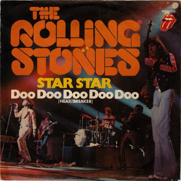 Image of Front Cover of 2414283C: 7" - THE ROLLING STONES, Star Star (Rolling Stones Records; RS 19 108, Germany 1973, Picture Sleeve, German 1st Press) Light marks only.  VG/G+