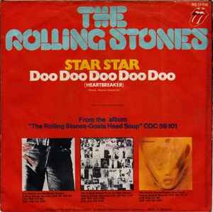 Image of Back Cover of 2414283C: 7" - THE ROLLING STONES, Star Star (Rolling Stones Records; RS 19 108, Germany 1973, Picture Sleeve, German 1st Press) Light marks only.  VG/G+