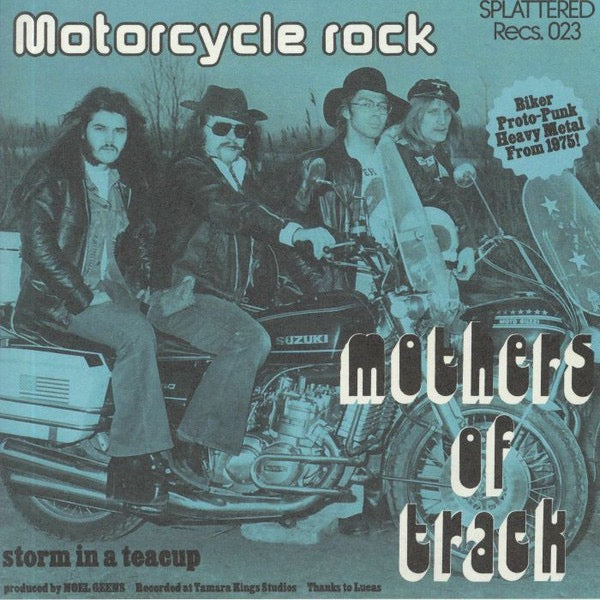 Image of Front Cover of 2414344C: 7" - MOTHERS OF TRACK, Motorcycle Rock (Splattered! Records; SPLAT-023, US 2020 Reissue, Picture Sleeve, Poster, Limited To 500) Light marks only.  VG+/VG