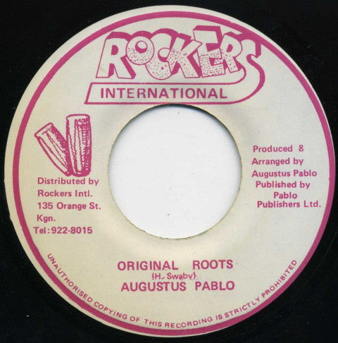 Image of Front Cover of 2424285E: 7" - AUGUSTUS PABLO, Original Roots (Rockers International; , Jamaica )   /VG