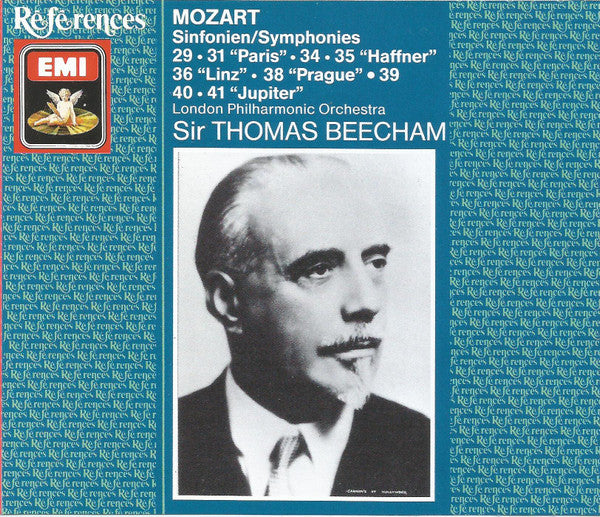 Image of Front Cover of 2434065E: 3xCD - MOZART LONDON PHILHARMONIC ORCHESTRA, SIR THOMAS BEECHAM, Symphonies (R f rences; CHS 7 63698 2, Germany 1990) jewel case has some light scratches  VG+/VG+