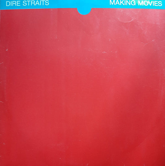 Image of Front Cover of LP - VG/VG - DIRE STRAITS, Making Movies (Vertigo; 6359 034, UK 1980, Inner, Misprint: "Carousel" spelt as "Carousal" on label, Inverted Commas around title on label), hype stciker, strong VG -  a few light marks, edge & ring wear,  - 2246007S