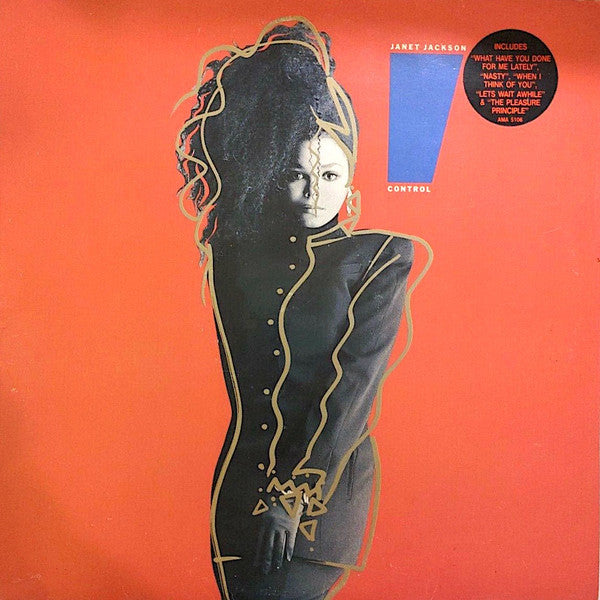 Image of Front Cover of LP - VG/VG+ - JANET JACKSON, Control (A&M Records; AMA 5106, UK 1986, Inner), Light wear to sleeve and disc.,  - 3946152S