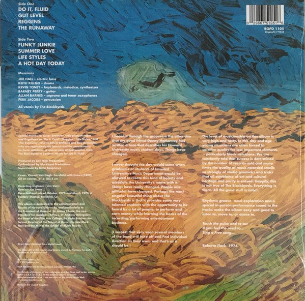 Image of Back Cover of 2514221C: LP - THE BLACKBYRDS, The Blackbyrds (BGP Records; BGPD 1105, UK 2023 Reissue, Picture Sleeve)   NEW/NEW