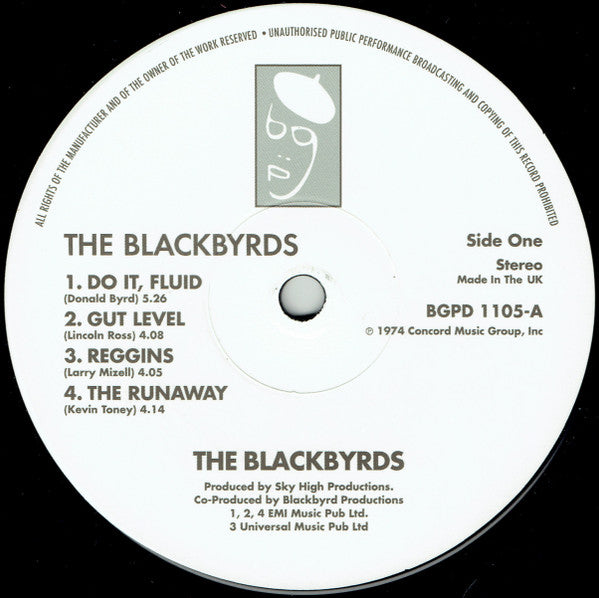 Image of Label Cover of LP - NEW/NEW - THE BLACKBYRDS, The Blackbyrds (BGP Records; BGPD 1105, UK 2023 Reissue), ,  - 2616234C