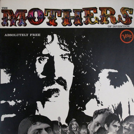 Image of Front Cover of 2514191C: LP - THE MOTHERS OF INVENTION*, Absolutely Free (Verve Records; 2317 035, UK 1972 Reissue, Gatefold, Black Verve Label, Stereo) Clean copy, could pass as EX.   VG+/VG+