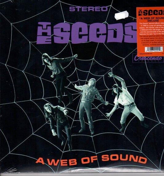 Image of Front Cover of 4134116E: 2xLP - THE SEEDS, A Web Of Sound (GNP Crescendo; GNP 2300, US 2024 Reissue, Gatefold, Booklet & Inner)   NEW/NEW