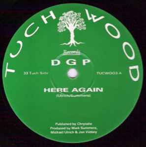 Image of Front Cover of 2544095S: 12" - D G P, Here Again (Tuch Wood Records ; TUCW003, UK 1993) large scuff one side otherwise in good shape. spindle marks  /VG