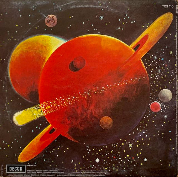 Image of Back Cover of LP - VG/VG - BLOODSTONE, Bloodstone (Decca; TXS 110, UK 1972, Gatefold), Edge and ring wear, small sticker residue. A few marks on disc but no feelers.,  - 3946148S