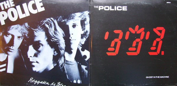 Image of Back Cover of 2524124E: 2xLP - THE POLICE, Featuring Their Breakbusting Hits (Music For Pleasure; MFPD 3, South Africa 1981, Laminated Gatefold Sleeve, Inner, Regatta De Blanc and Ghost in the Machine)   VG+/VG+