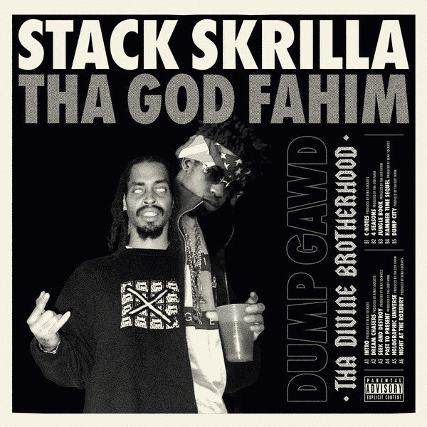 Image of Front Cover of 2544222S: LP - THA GOD FAHIM X STACK SKRILLA, Dump Gawd: Tha Divine Brotherhood (HHV; HHV808, Europe 2019) Opened Instore, Still In Shrinkwrap  VG+/EX