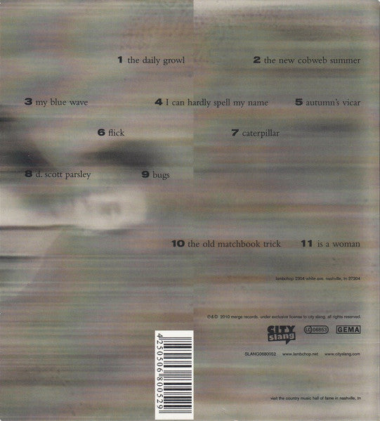 Image of Back Cover of 2534095E: 2xCD - LAMBCHOP, Is A Woman (Deluxe) (City Slang; SLANG0680052, Germany 2010) digipak has wear around edges and  very small tears to paper on back left corner and on the front cover  VG/VG+