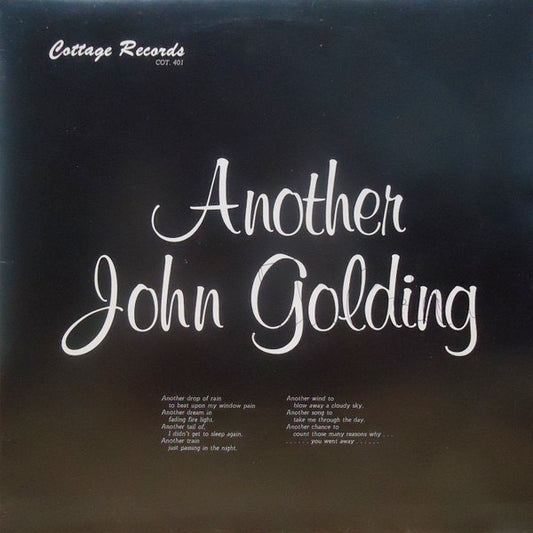 Image of Front Cover of 2944196S: LP - JOHN GOLDING, Another (Cottage Records; COT 401, UK 1976, Insert) Edgewear, minor sticker damage on rear of sleeve.  VG/VG+
