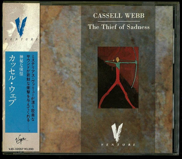 Image of Front Cover of 2534107E: CD - CASSELL WEBB, The Thief Of Sadness (Venture; VJD-32057, Japan 1988, Jewel Case) OBI Strip bent/creased  VG/VG+