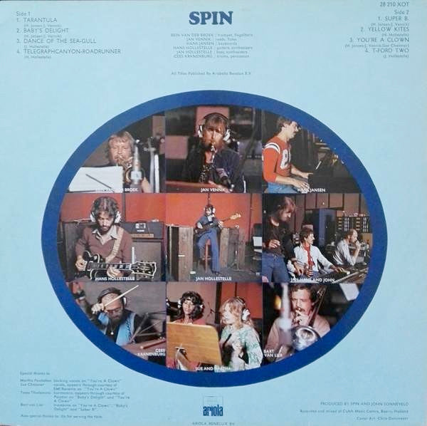 Image of Back Cover of 2514510C: LP - SPIN, Whirlwind (Ariola; 28 210 XOT, Netherlands 1977) Hairline marks, Edge wear, Light ring wear  VG/VG