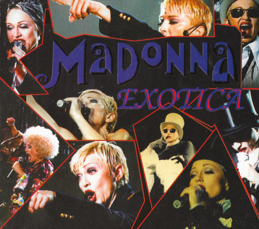 Image of Front Cover of 2534117E: 2xCD - MADONNA, Exotica (Backstage; BKCD 061/62, Italy 1993) discs have some light marks and hairline scratches, does not affect play. digipak shows some wear around edges due to storage  VG+/VG+