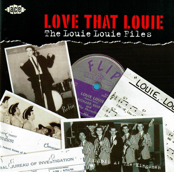 Image of Front Cover of 2554080S: CD - VARIOUS, Love That Louie: The Louie Louie Files (Ace; CDCHD 844, Europe 2002, Jewel Case)   VG+/VG+