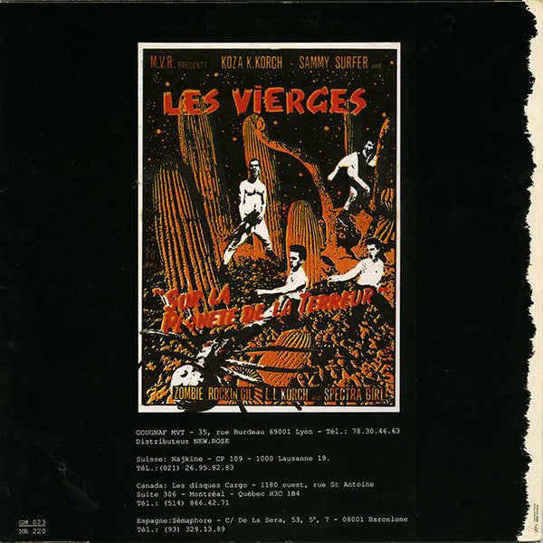 Image of Back Cover of 2524218E: 10" - LES VIERGES, Les Vierges (Gougnaf Mouvement; GM 023, France 1987)   VG/VG