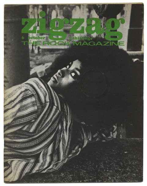 Image of Front Cover of 2534137E: Book - MARSHA HUNT QUINTESSENCE KINKS TREES CAPT BEEFHEART CREEDENCE, Zigzag Magazine No 6 October Marsha Hunt Quintessence Kinks Trees Capt Beefheart Creedence (,  )   VG+/VG+