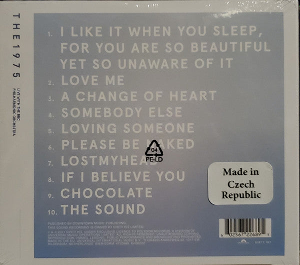 Image of Back Cover of 4634062E: CD - THE 1975, Live With The BBC Philharmonic Orchestra (Polydor; 6722689, Europe 2021, Gatefold)   VG+/VG+