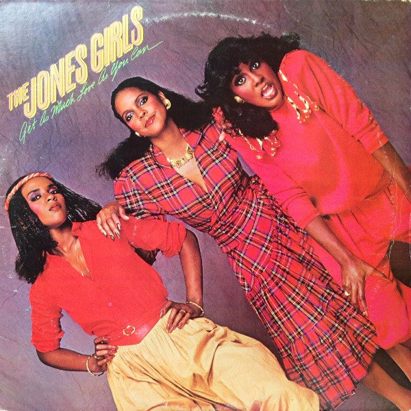 Image of Front Cover of LP - VG/G+ - THE JONES GIRLS, Get As Much Love As You Can (Philadelphia International Records; FZ 37627, US 1981, Inner), Light, superficial marks to disc. Light edge wear to sleeve.,  - 2616149C