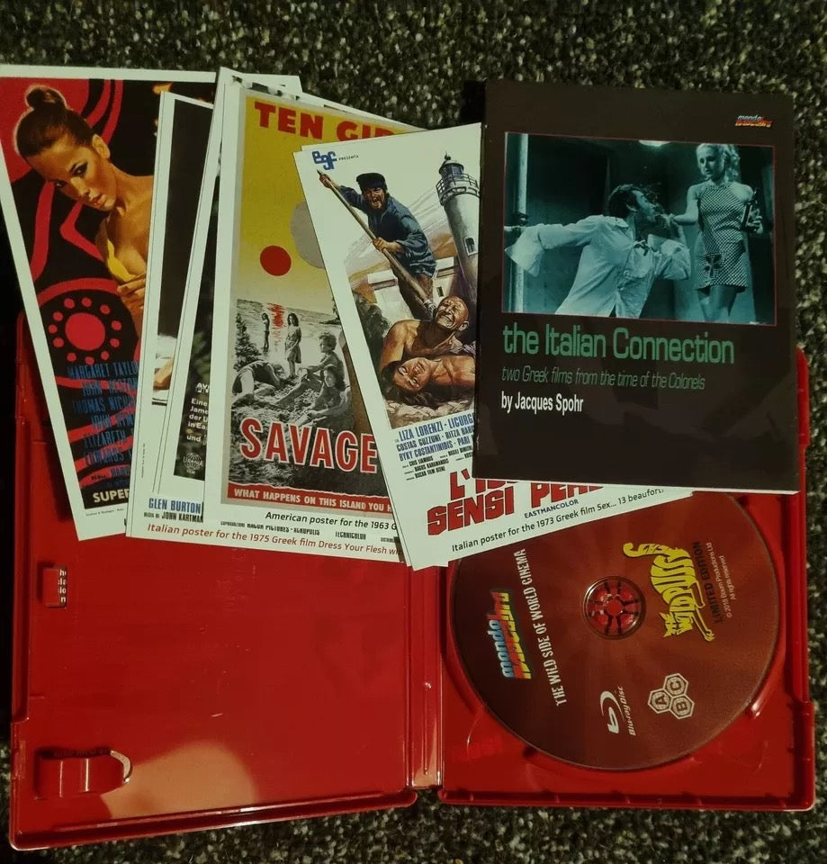 Image of Label Cover of 2634007E: Blu-ray - DIMI DADIRAS, The Wild Pussy cat/The Deserter (Mondo Macabro; , US , Numbered 274/550) Sealed  M/M