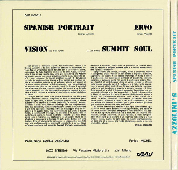 Image of Back Cover of 2634014E: CD - GIORGIO AZZOLINI, Azzolini's Spanish Portrait (Commodo Depot; CMD-33203, Japan 2007, Card Sleeve)   VG+/VG+