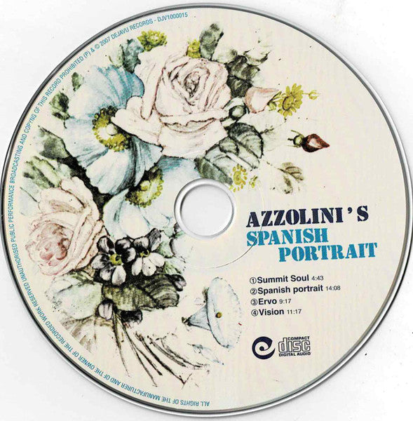 Image of Label Cover of 2634014E: CD - GIORGIO AZZOLINI, Azzolini's Spanish Portrait (Commodo Depot; CMD-33203, Japan 2007, Card Sleeve)   VG+/VG+