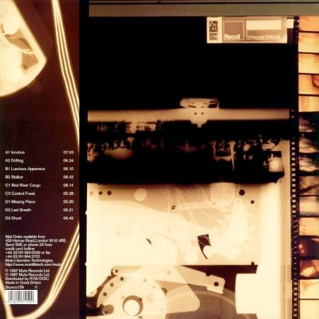 Image of Back Cover of 2614083C: 2xLP - RECOIL, Unsound Methods (Mute; Stumm 159, UK 1997, 2 Inners)   VG/VG+