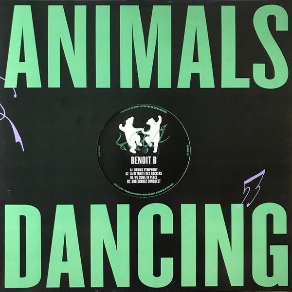 Image of Front Cover of 2644019S: LP - BENOIT B, We Come In Peace (Animals Dancing; ANIMALS009, Australia 2021, Die Cut Company Sleeve)   VG+/VG+