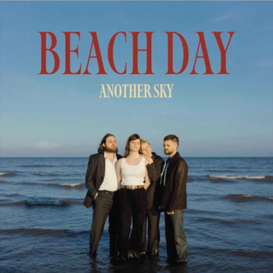 Image of Front Cover of 2624070E: LP - ANOTHER SKY, Beach Day (Fiction Records; ASKY006, UK, Europe & US 2024, Inner, Red Vinyl ) Opened Instore, Still In Shrinkwrap.   VG+/EX