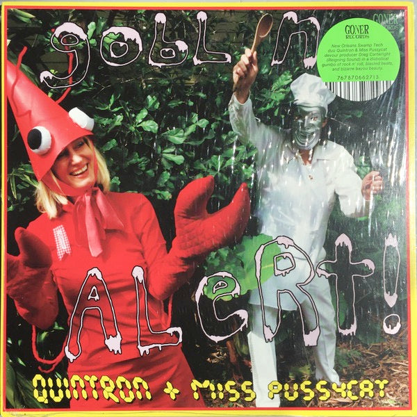 Image of Front Cover of 2614133C: LP - QUINTRON & MISS PUSSYCAT, Goblin Alert (Goner Records; 167-GONE, US 2020) Still In Stickered Shrinkwrap  VG+/VG