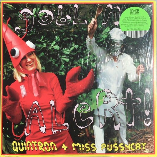 Image of Front Cover of 2614133C: LP - QUINTRON & MISS PUSSYCAT, Goblin Alert (Goner Records; 167-GONE, US 2020) Still In Stickered Shrinkwrap  VG+/VG