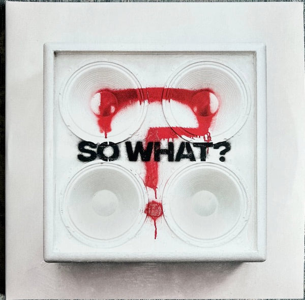 Image of Front Cover of 2624075E: LP - WHILE SHE SLEEPS, So What? (Spinefarm Records; SPINE886222, Europe 2023, Gatefold, Insert, Red/White Vinyl ) Lots of light marks and scuffs.   VG+/G+