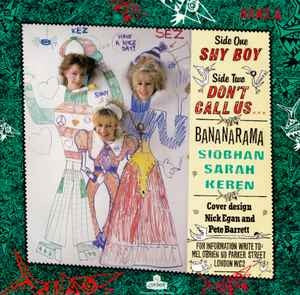 Image of Back Cover of 2614108C: LP - BANANARAMA, Shy Boy (London Records; NANX 2, UK 1982, Picture Sleeve, PRS Pressing)   VG+/VG+