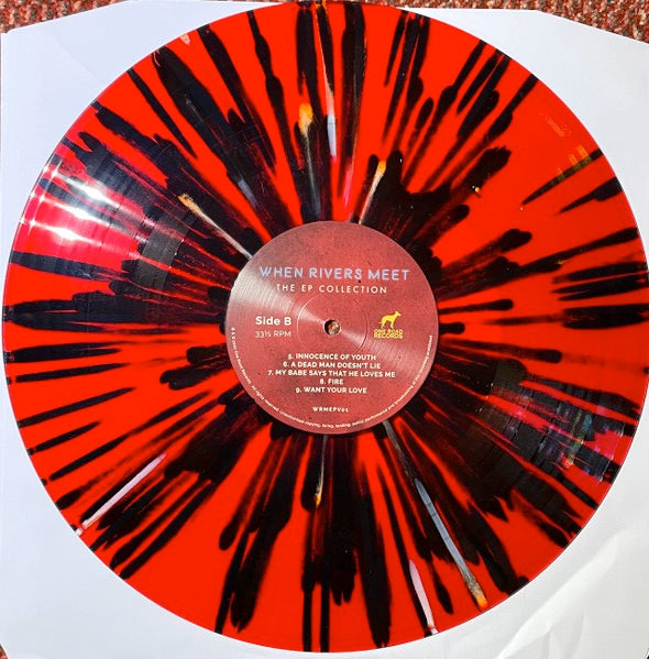 Image of Label Cover of 2614144C: LP - WHEN RIVERS MEET, The EP Collection (One Road Records; WRMEPV01, UK 2021 Reissue, Gatefold, Red Splatter Vinyl) Ringwear to Sleeve, Minor warping on vinyl  VG/VG