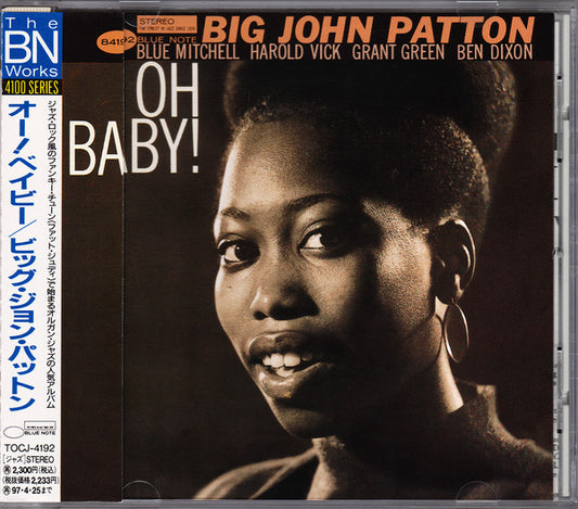 Image of Front Cover of 2654023S: CD - BIG JOHN PATTON*, Oh Baby! (Blue Note; TOCJ-4192, Japan 1995, Jewel Case) Disc is near EX. Fold out insert included. No Obi.   VG+/VG+