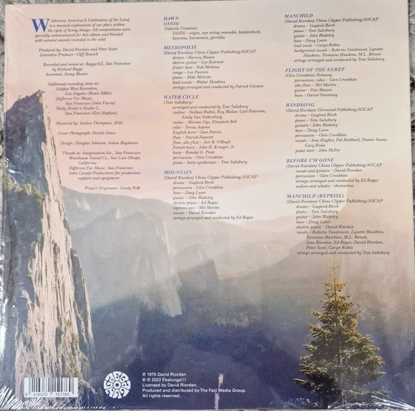 Image of Back Cover of 2614248C: LP - VARIOUS, Wilderness America, A Celebration Of The Land (Ebalunga!!!; EBL012LP, Austria 2022 Reissue, Inner) Still In Shrinkwrap  EX/VG