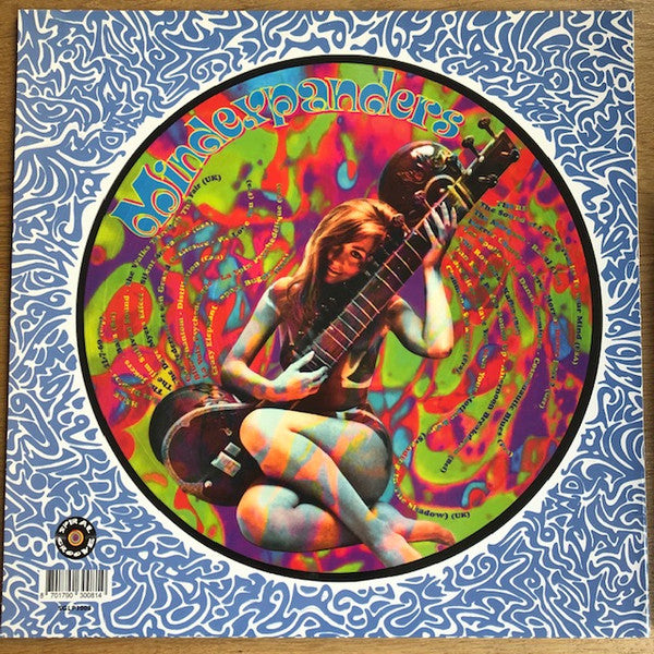 Image of Back Cover of 2644156S: LP - VARIOUS, Mindexpanders Volume 1 (In Search Of The Orgiastic Flashtastic Psychspastic Groove) (Spiral Groove; SGLP3008, Europe 2012 Reissue, Clear Plastic Sleeve, Insert, Picture Disc)   VG/VG+