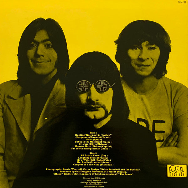 Image of Back Cover of 2644218S: LP - BONZO DOG BAND, Tadpoles (Edsel Records; XED 186, UK 1986 Reissue, Die Cut Sleeve, Inner)   VG+/VG+