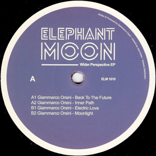 Image of Front Cover of 2614310C: 12" - GIAMMARCO ORSINI, Wider Perspective EP (Elephant Moon; ELM 1010, UK 2018)   /VG