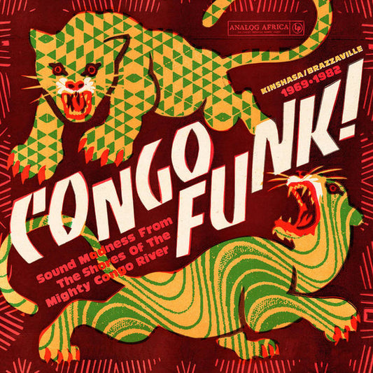 Image of Front Cover of 2654042S: 1xCD - VARIOUS, Congo Funk! Sound Madness From The Shores Of The Mighty Congo River (Kinshasa / Brazzaville 1969 - 1982) (Analog Africa ; AACD 098, Germany 2024)   VG+/VG+