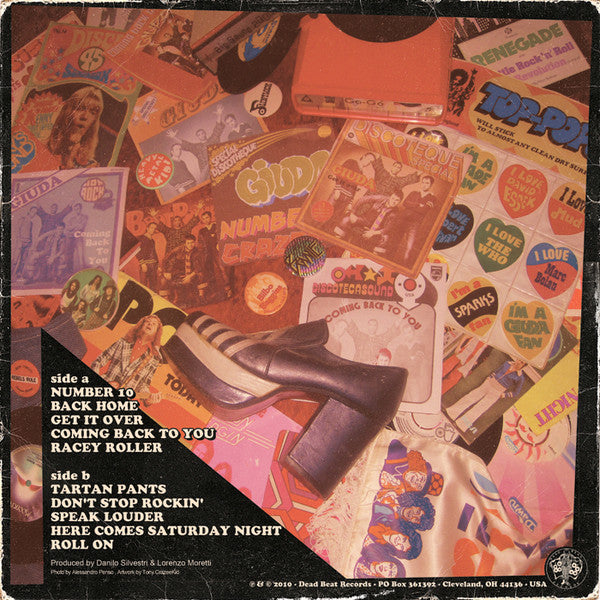 Image of Back Cover of 2624369E: LP - GIUDA, Racey Roller (Dead Beat Records; DB 90, US 2010)   VG/VG