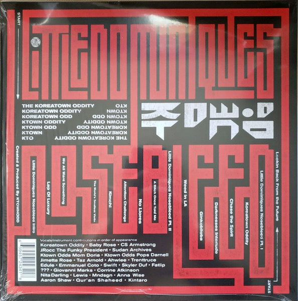 Image of Back Cover of 2xLP - VG+/G+ - THE KOREATOWN ODDITY, Little Dominiques Nosebleed (Stones Throw Records; STH2434-1, US 2022 Reissue), ,  - 1616034C