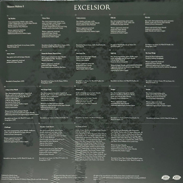 Image of Back Cover of 2644379S: LP - SLAUSON MALONE 1, Excelsior (Warp Records; WARPLP359C, UK & US 2023)   VG+/VG+