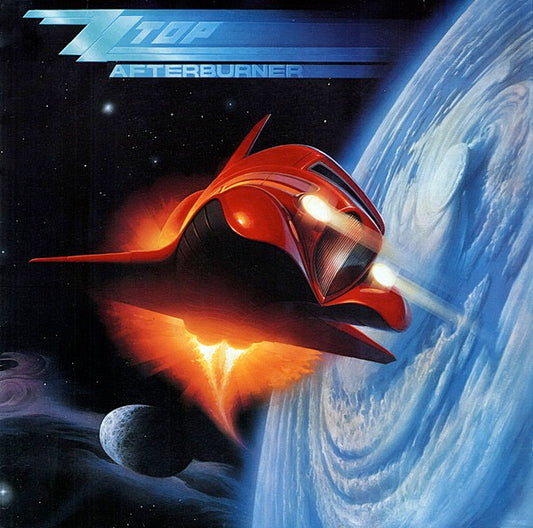 Image of Front Cover of 2714029C: LP - ZZ TOP, Afterburner (Warner Bros. Records; 925 342-1, Europe 1985, Insert)   VG+/VG+