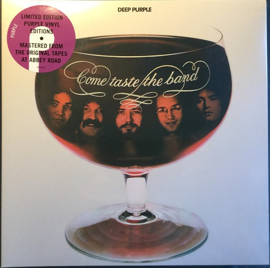 Image of Front Cover of 2714059C: LP - DEEP PURPLE, Come Taste The Band (Purple Records; TPSA 7515, Europe 2018 Reissue, Gatefold, Inner, Purple Vinyl)   EX/VG+