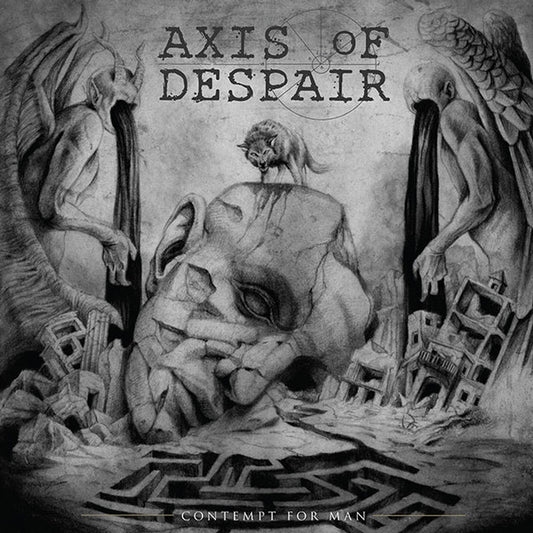 Image of Front Cover of 2724129E: LP - AXIS OF DESPAIR, Contempt For Man (Southern Lord; LORD257, US 2018)   EX/EX