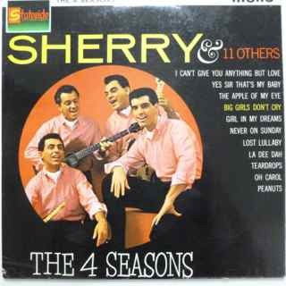 Image of Front Cover of 0626015E: LP - THE 4 SEASONS, Sherry & 11 Others (Stateside; SL 10033, UK 1962, Laminated Flipback Sleeve, Mono)   VG/G